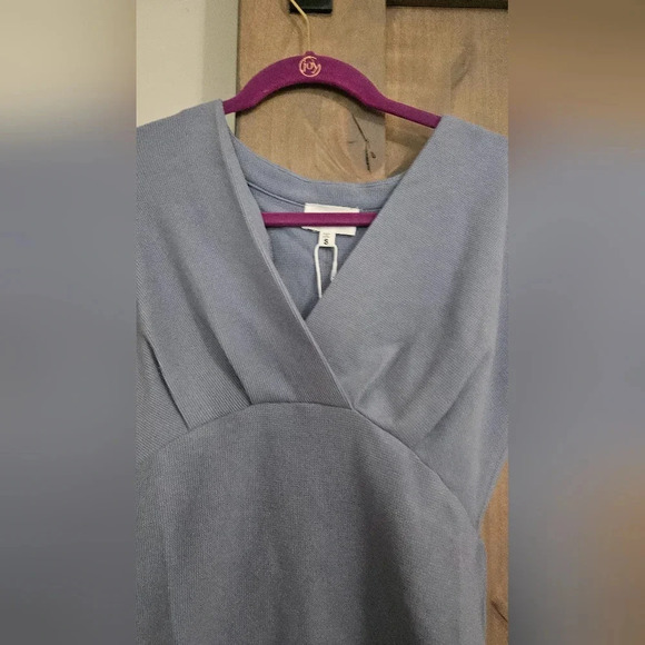 HEYSON Flatter Me Thermal V-Neck Bodysuit -Misty blue size small. NWT - Picture 9 of 13